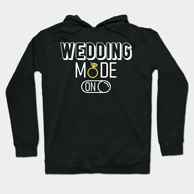 Wedding Mode On Button Hoodie by SinBle